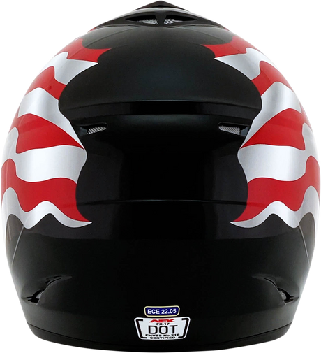 FX-17 Helmet - Flag - Black - Medium