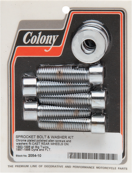 Mounting Hardware Kit with Washers - Sprocket/Belt Pulley - Socket-Head - 1-3/4\" 1993 - 2006