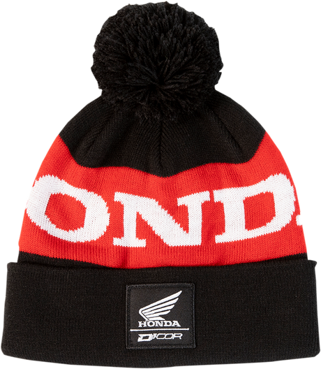 Honda Stripe Beanie - Black/Red