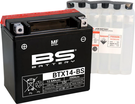 Battery - BTX14-BS (YTX) 1986 - 2023