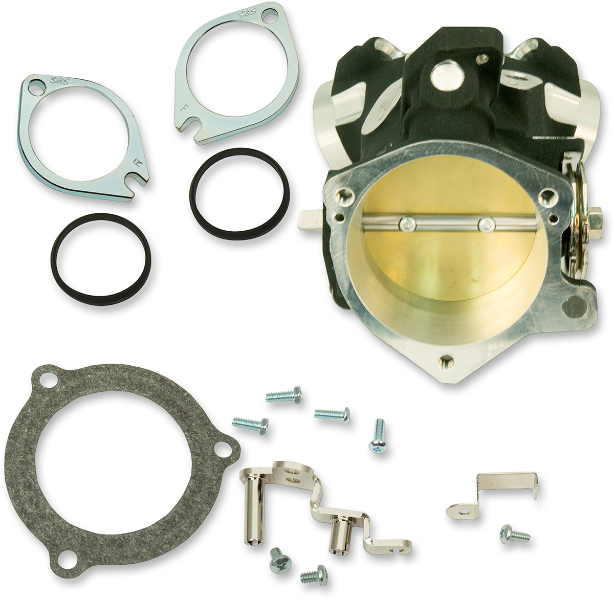 Throttle Hog Cable Operated Throttle Body Kit - Black - 66 mm - 124\" Engine 2002 - 2005