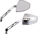 Mirrors - Wave - Side View - Triangle - Chrome