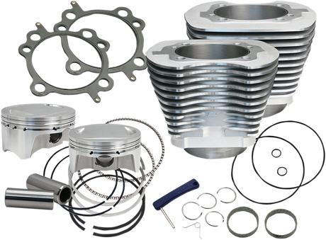 4\" Big Bore Bolt-In Sidewinder® Cylinder Kit - 100\" - Silver 2001 - 2006