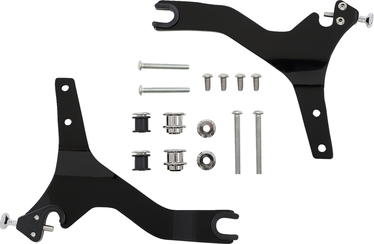 Backrest Kit - 14\" - Black - Sportster 2004 - 2019