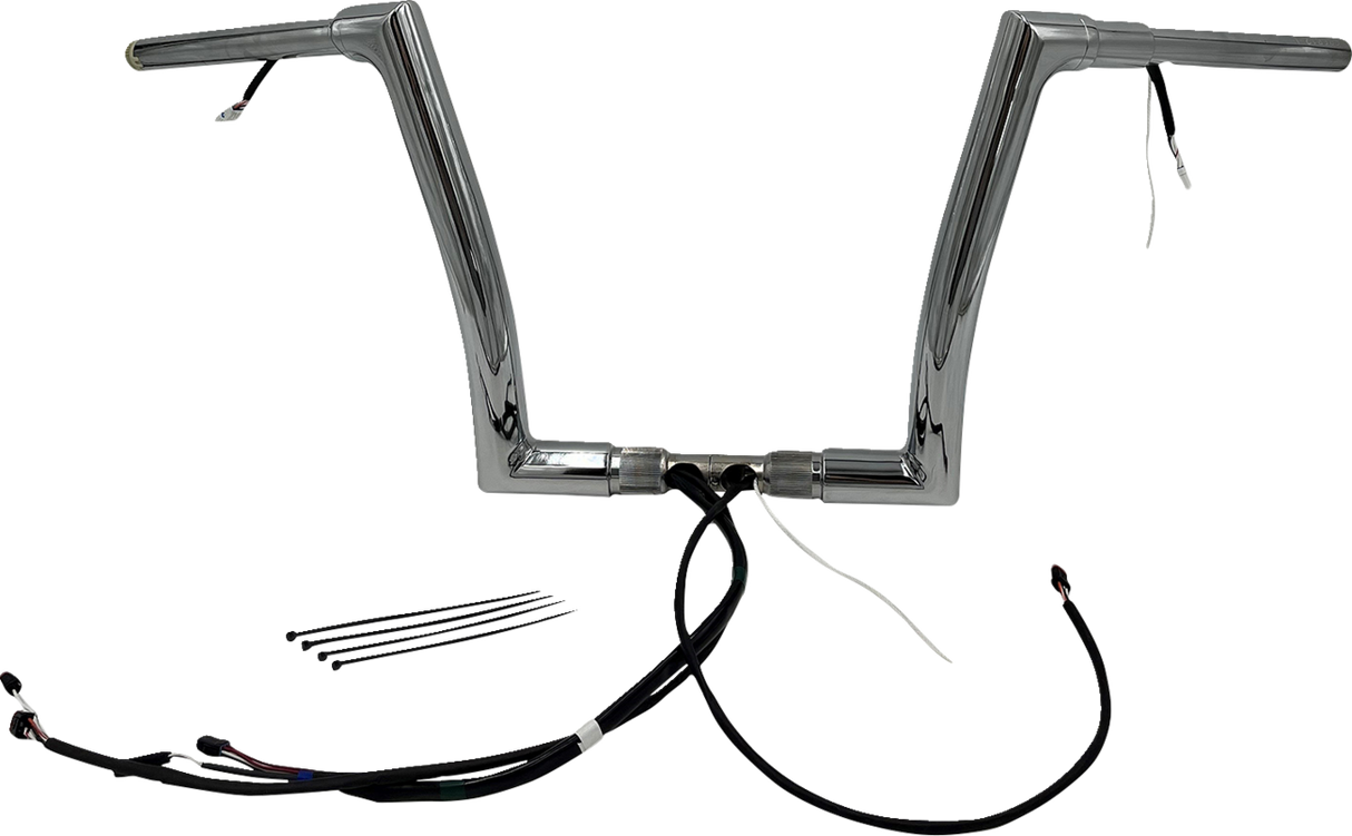 Handlebar Kit - Flat Top - 12\" - Chrome 2021 - 2022