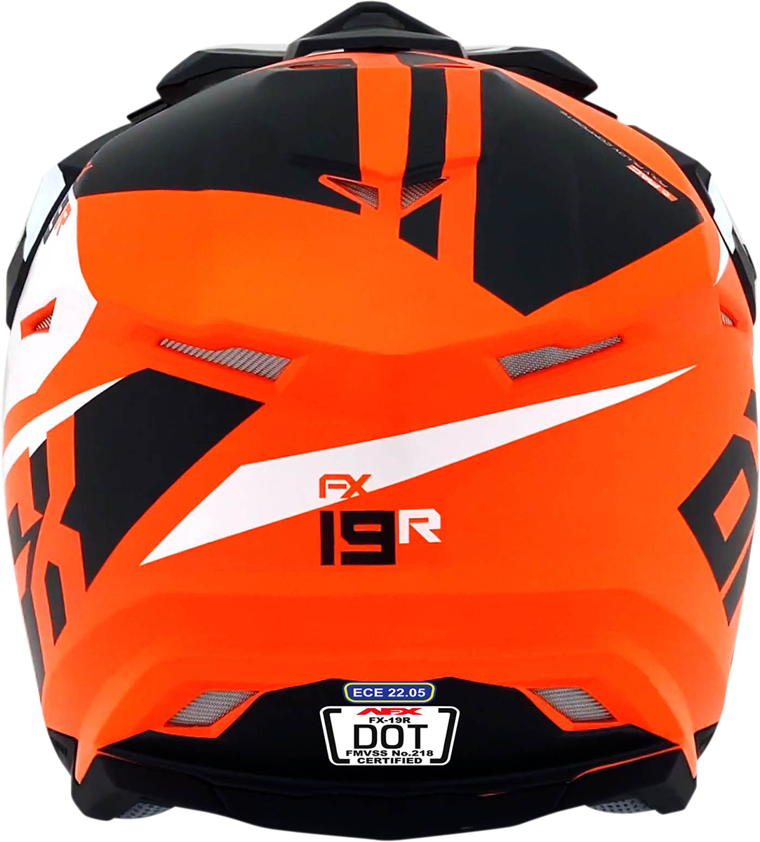 FX-19R Helmet - Racing - Matte Orange - Large