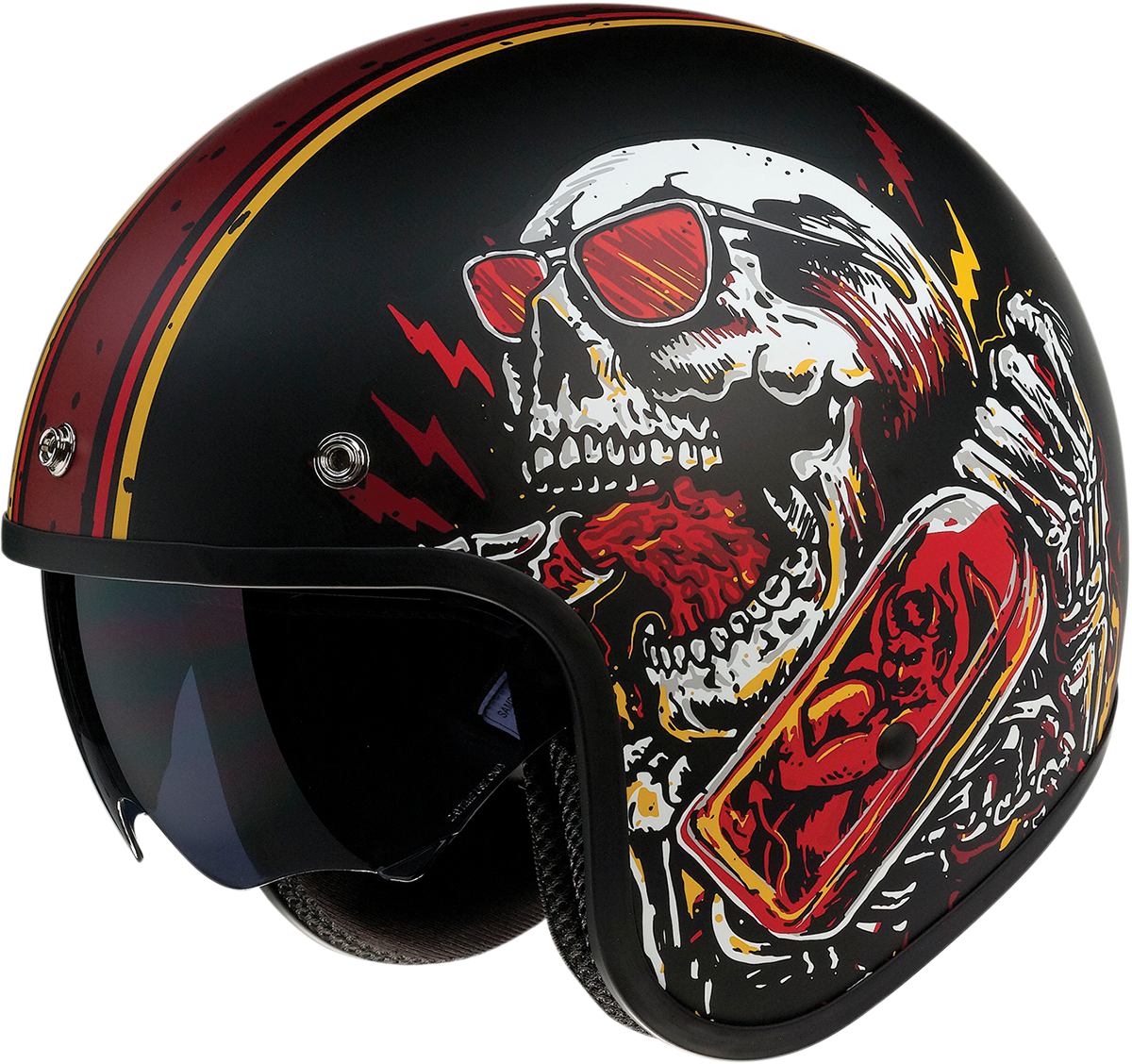 Saturn Helmet - Devil Made Me - Black/Red - Medium