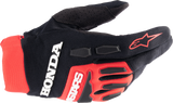 Honda Full Bore Gloves - Bright Red/Black - 2XL