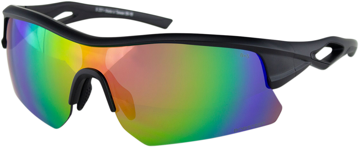 Dash Sunglasses - Matte Black - Pink Revo