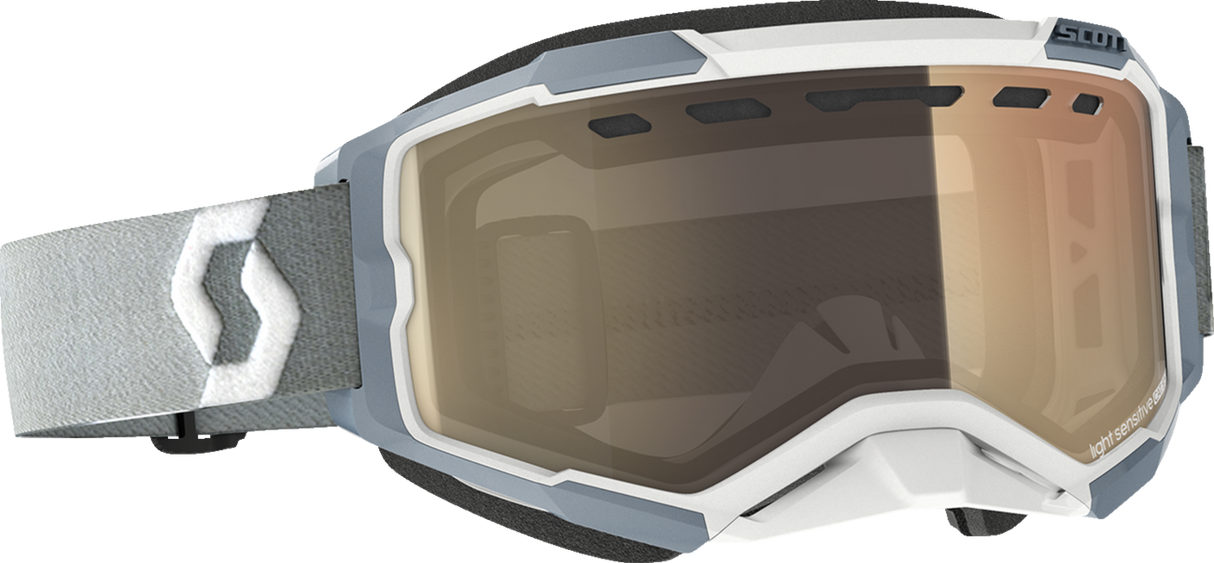 Fury Snow Goggles - Light Sensitive - White/Gray - Bronze Chrome