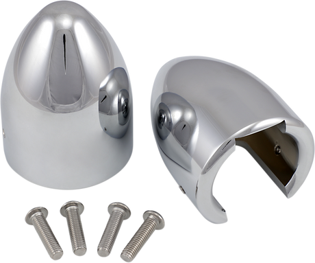 Fork Bullets/Axle Nut Covers - Chrome 1987 - 2017