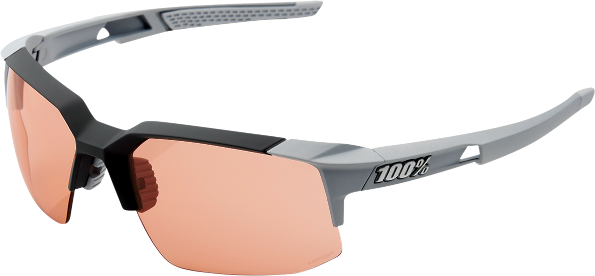 Speedcoupe Sunglasses - Stone Gray - Coral Mirror