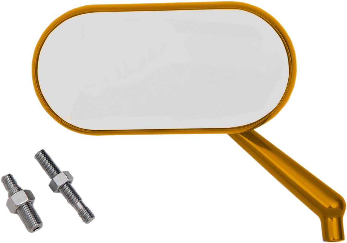 Mirror - Side View - Oval - Gold - Right