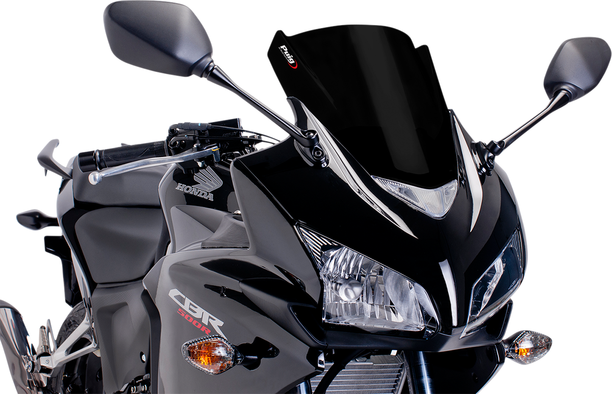 Race Windscreen - 12-3/8\" - Black - CBR500RR 2013 - 2015