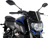 Naked Sport Windscreen - 9\" - Black - Yamaha 2018 - 2020