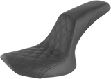 Profiler Seat - Front Lattice/Rear Smooth - Black - FXST/FLST \'84-\'99 1984 - 1999