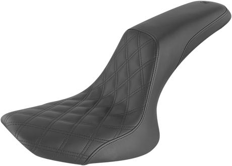 Profiler Seat - Front Lattice/Rear Smooth - Black - FXST/FLST \'84-\'99 1984 - 1999