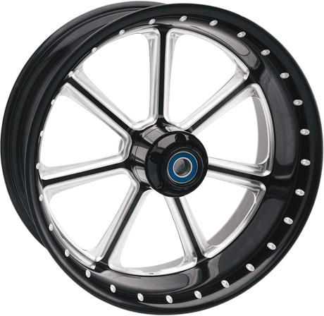 Wheel - Diesel - Front - Dual Disc/with ABS - Black/Contrast Cut™ - 21x3.5 - \'08+ FLD 2014 - 2023