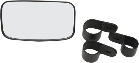 Mirror - Rear View - Rectangle - Black