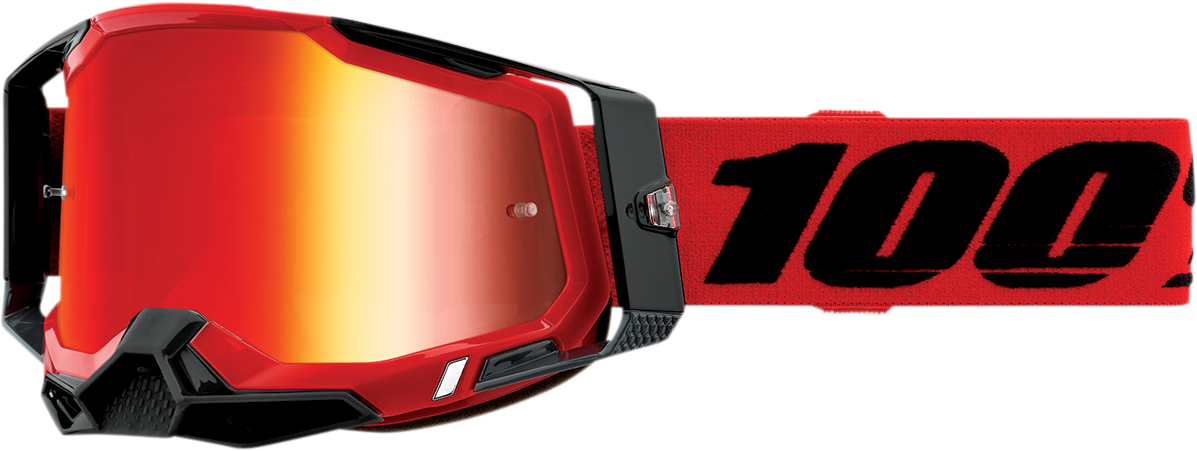 Racecraft 2 Goggles - Red - Red Mirror