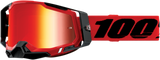 Racecraft 2 Goggles - Red - Red Mirror