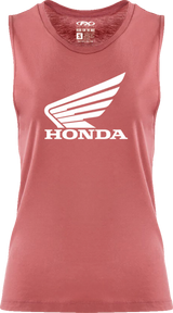 Women\'s Honda Wing Muscle Tank Top - Paprika - Small