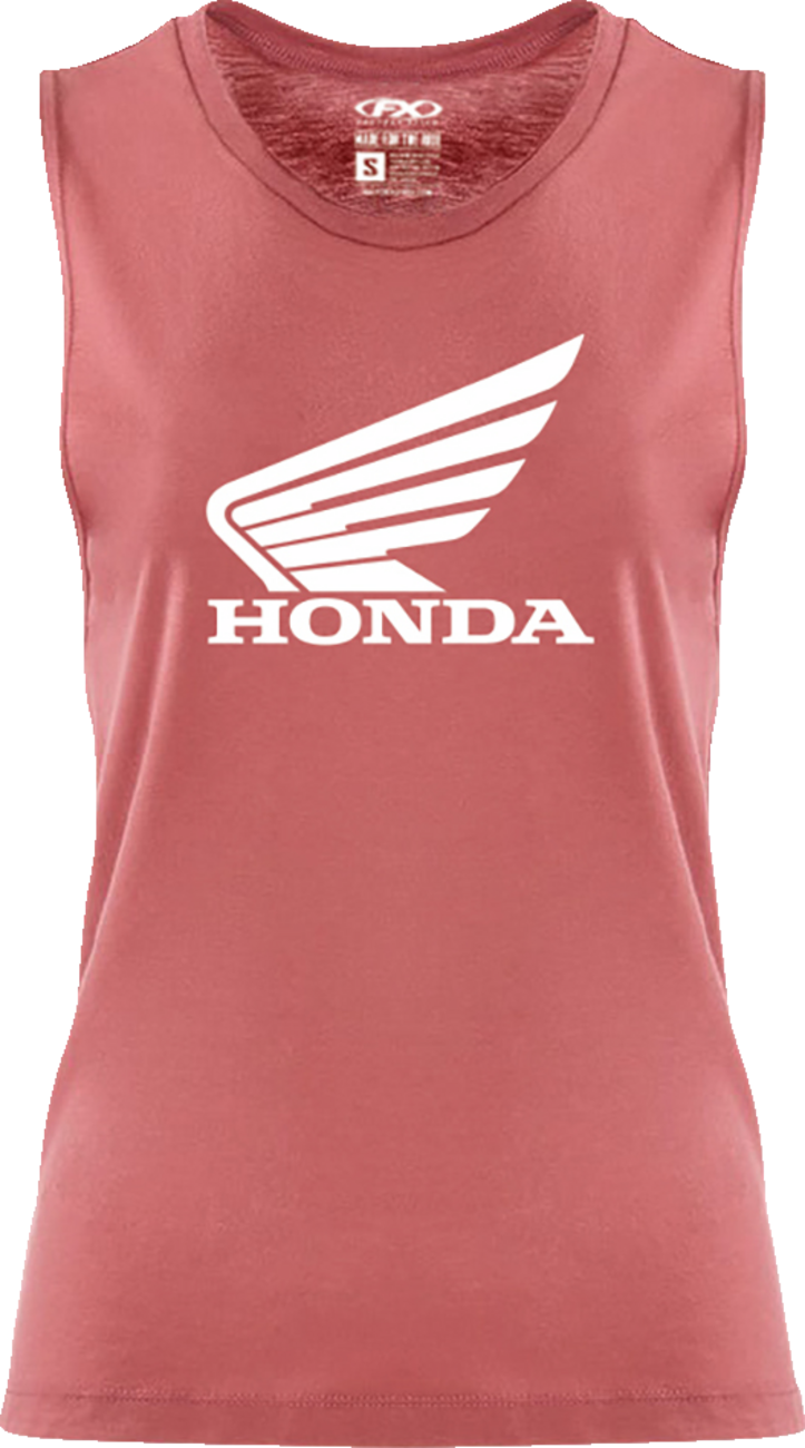 Women\'s Honda Wing Muscle Tank Top - Paprika - Large