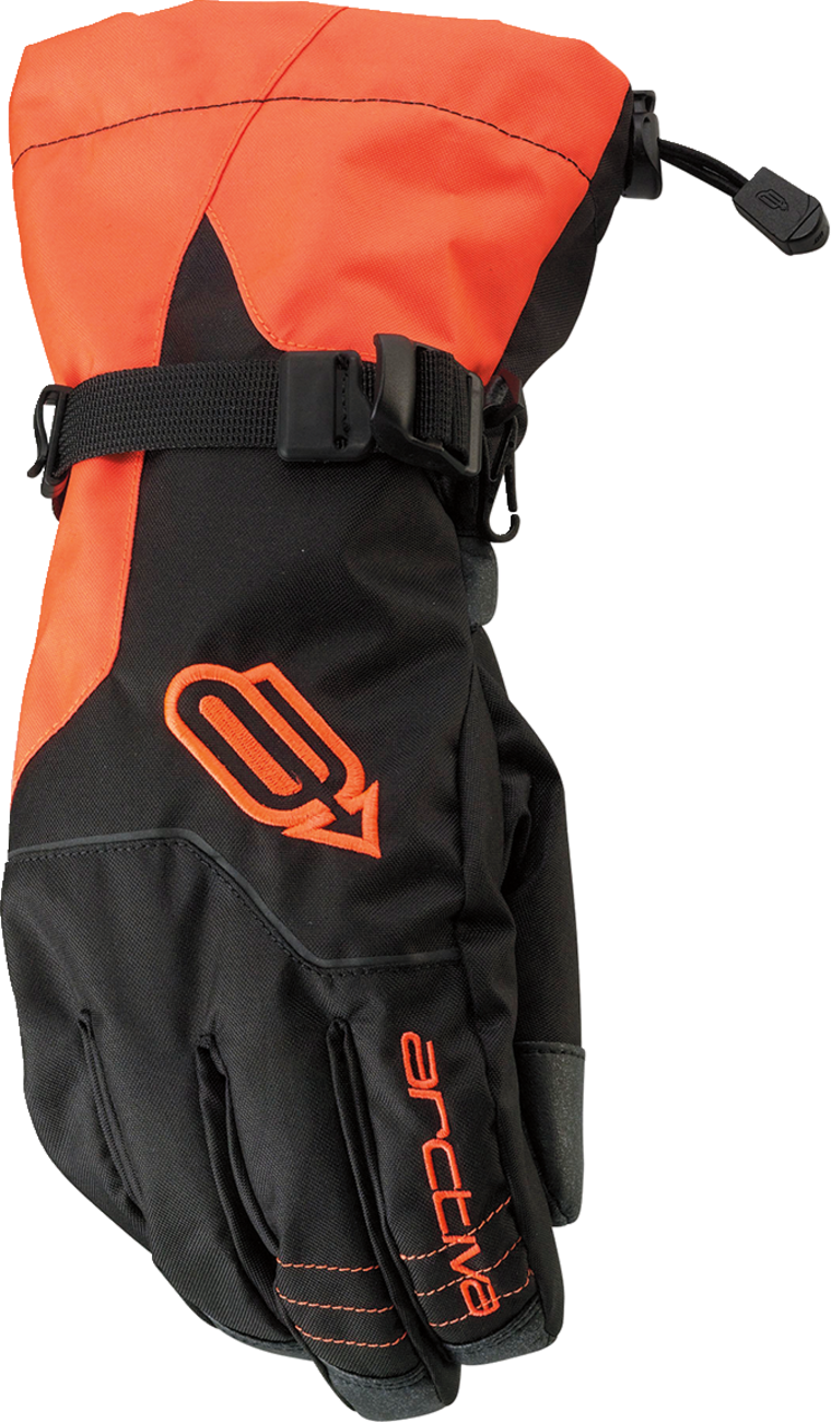 Pivot Gloves - Black/Orange - Small