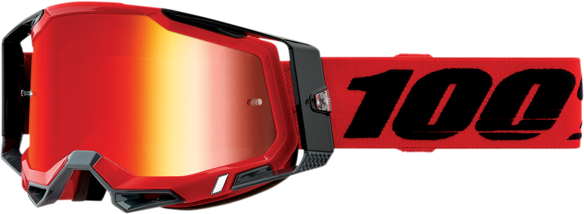 Racecraft 2 Goggles - Red - Red Mirror