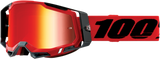 Racecraft 2 Goggles - Red - Red Mirror