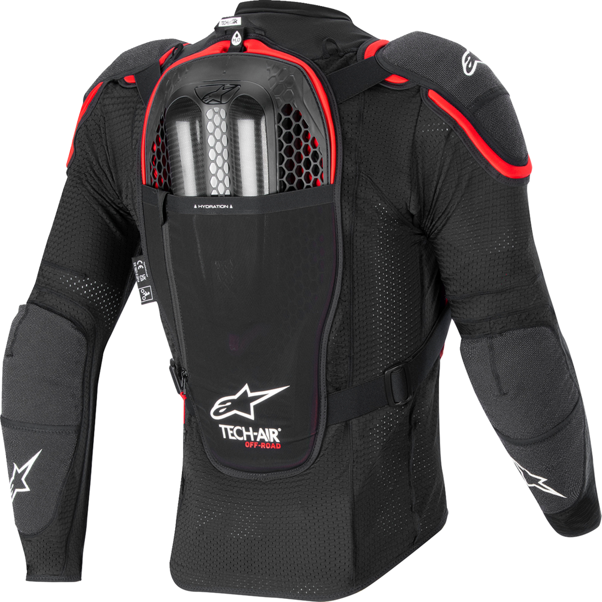 Tech-Air® Off-Road System - Black/Red - Large