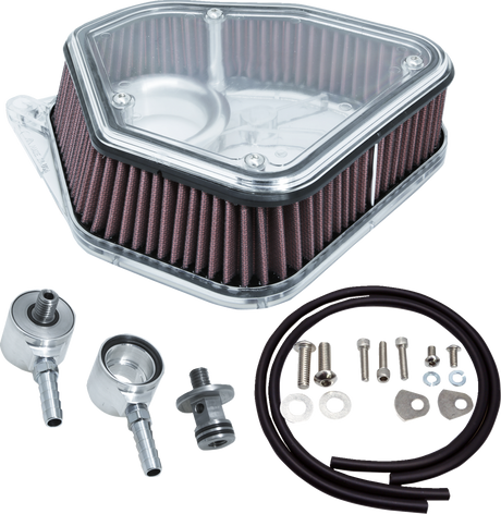 Boom Box Air Cleaner Kit - Clear Cover 2017 - 2023