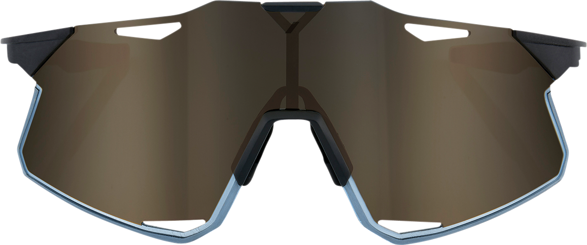 Hypercraft Sunglasses - Matte Black - Gold Mirror Lens