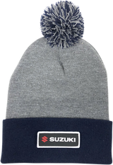 Suzuki Pom Beanie - Gray/Navy