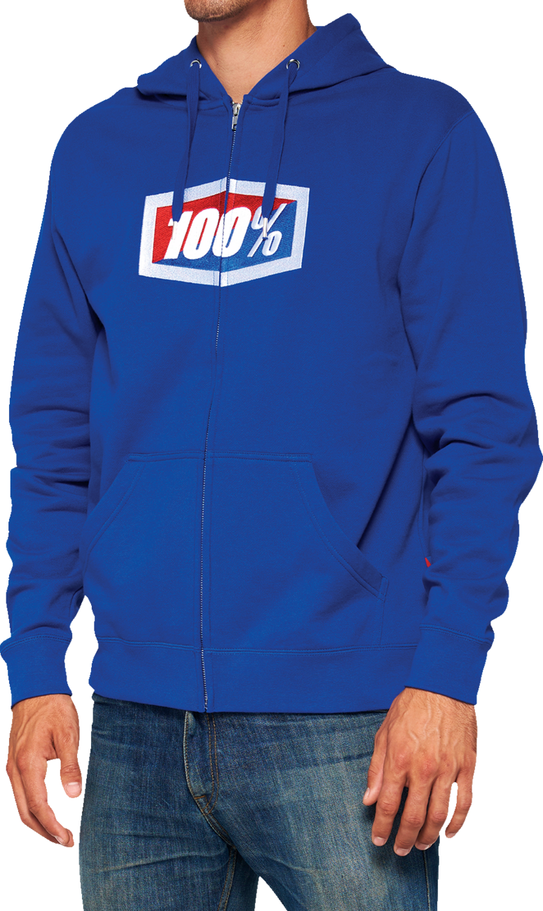 Official Fleece Zip-Up Hoodie - Royal - Small