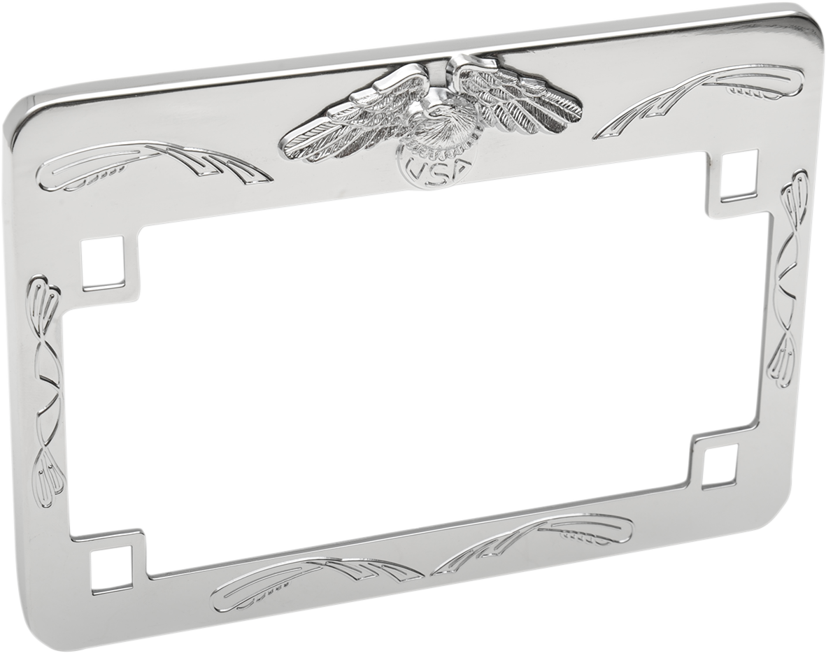 Eagle License Plate Frame - Chrome