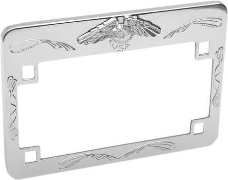 Eagle License Plate Frame - Chrome