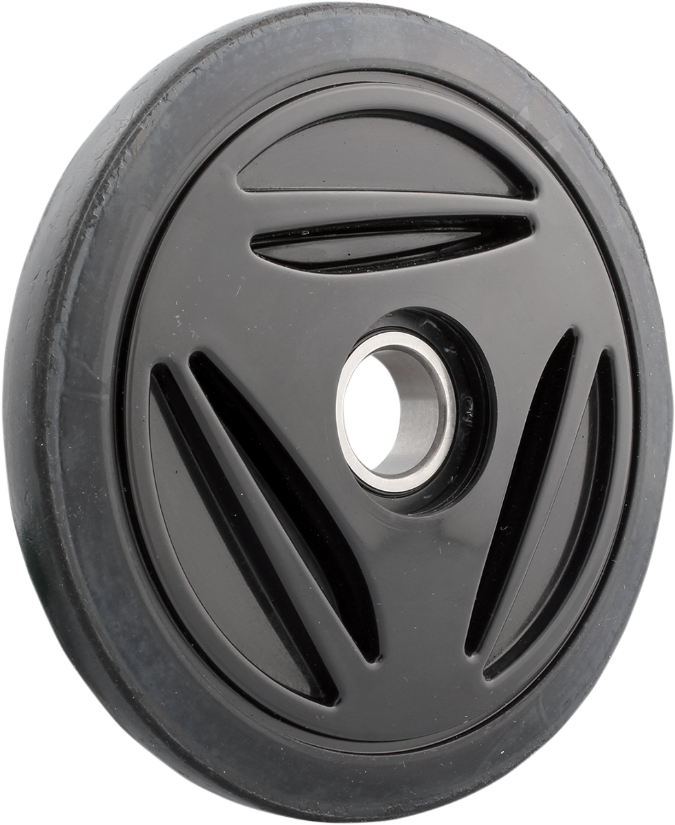 Idler Wheel with Bearing 6205-2RS - Black - Group 10 - 165 mm OD x 1\" ID 1996 - 2012