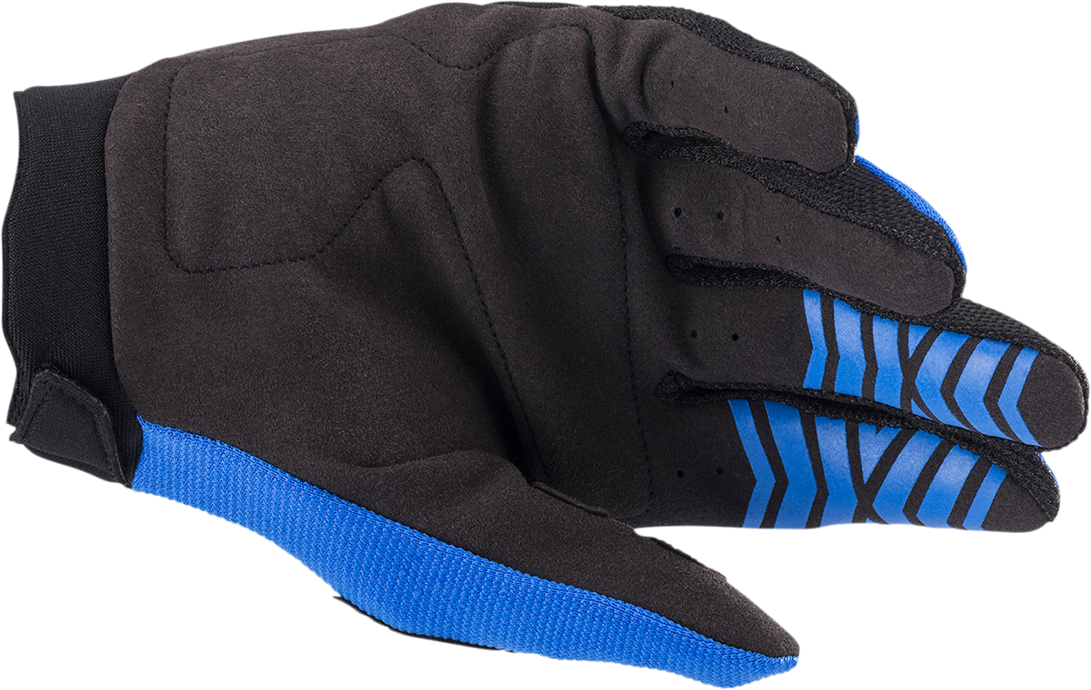 Youth Full Bore Gloves - Blue/Black - 2XS