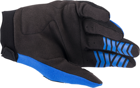 Youth Full Bore Gloves - Blue/Black - 2XS