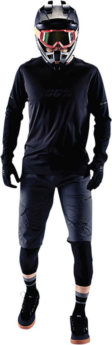 Ridecamp Jersey - Long-Sleeve - Black/Charcoal - Small