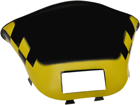 Windshield - Black/Yellow Checkered - Ski Doo 1998 - 1999