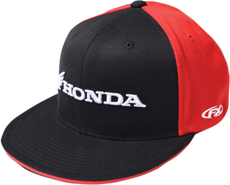 Honda Horizontal Flexfit® Hat - Black/Red - Large/XL