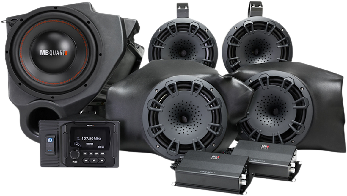 800W Audio System - 4 Speakers 2 Amplifiers - RZR 2014 - 2023