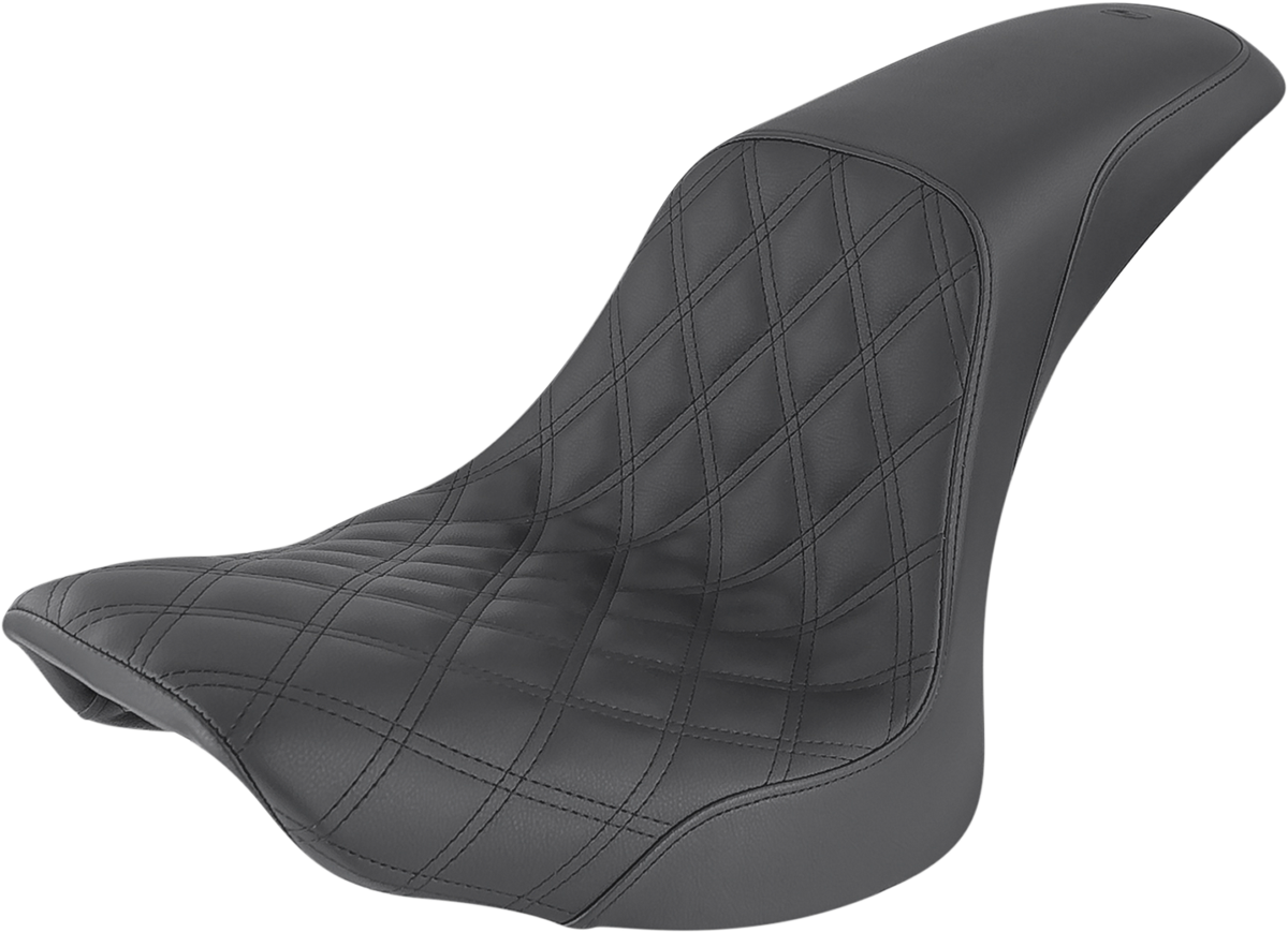 Profiler Seat - Front Lattice/Rear Smooth - Black - FLSTC \'06-\'17 2006 - 2017