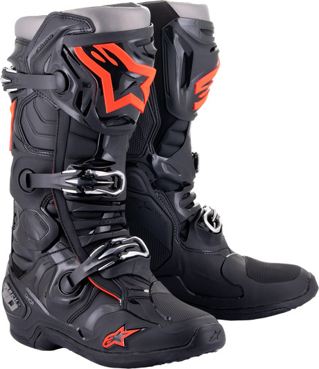 Tech 10 Boots - Black/Red Fluorescent - US 8