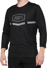 Airmatic 3/4 Sleeve Jersey - Black - Small