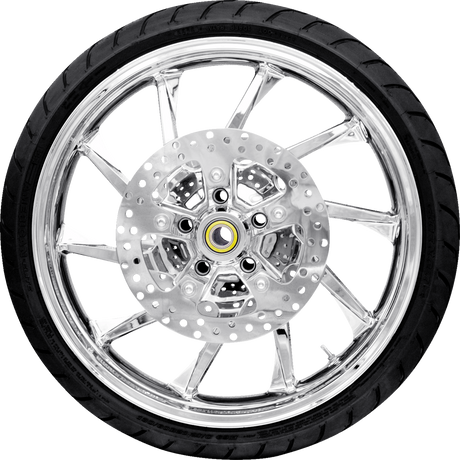 Hurricane Front Wheel (21\"/Chrome)/Rotors (11.8\")/Dunlop Tire (130/60B21) 2008 - 2023