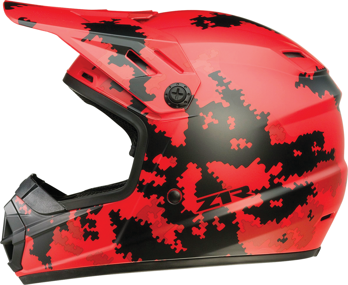 Youth Rise Helmet - Digi Camo - Red - Large