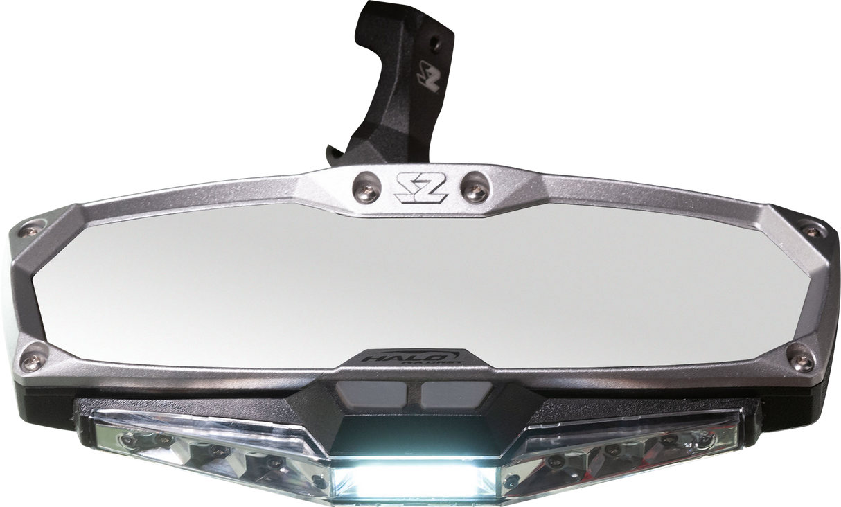 Mirror - Halo R - Rear View w/LED Cabin Light - Rectangle - Silver w/Silver Bezel - X3 2020 - 2021